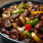 Sizzling Chinese Pepper Steak with Onions Recipe