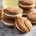Ginger Molasses Sandwich Cookies with Eggnog Frostings Recipe