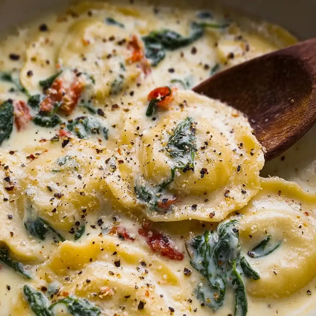 Creamy Tuscan Ravioli Soup : Comfort in Every Spoonful Recipe - Recipe Image
