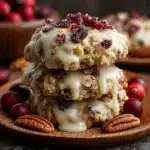 No-Bake Cranberry Pecan Praline Cookies Recipe