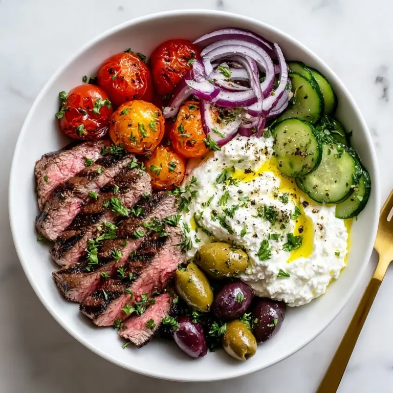 Mediterranean Steak Bowl Recipe
