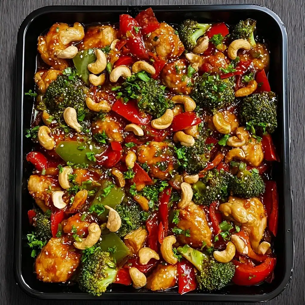 Easy Sheet Pan Cashew Chicken Recipe for Busy Weeknights Recipe - Recipe Image