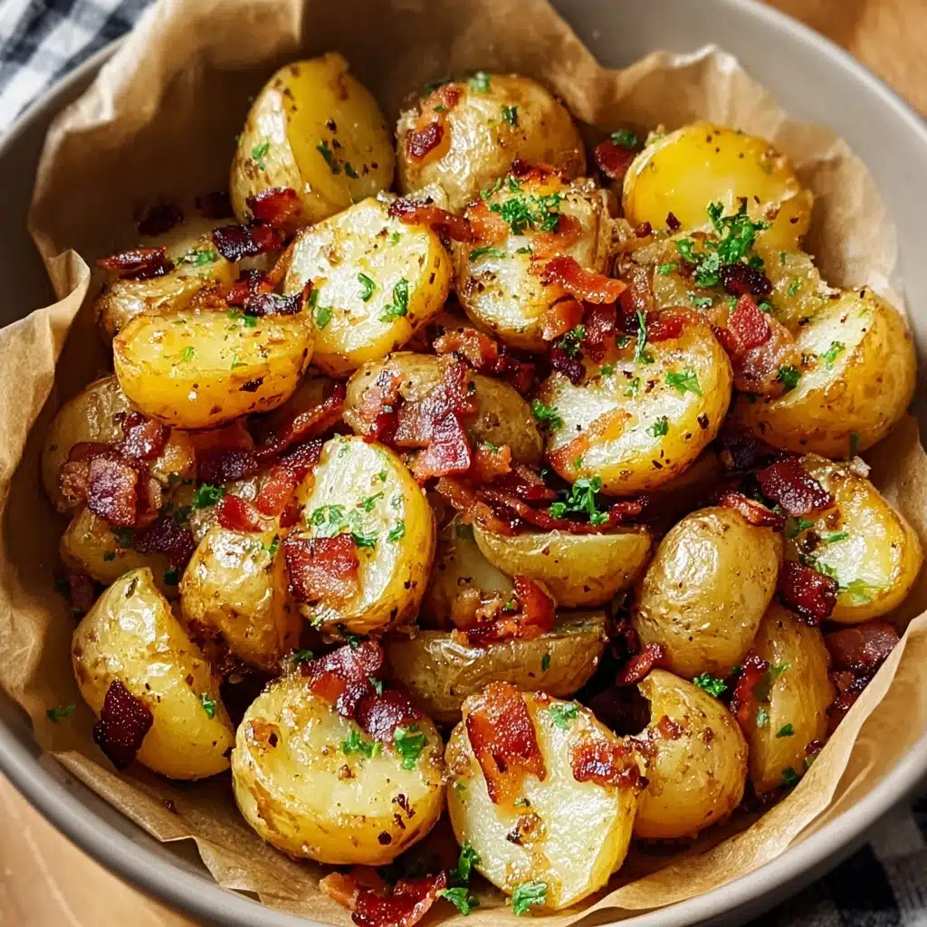 Crispy Bacon Honey Roasted Potatoes Recipe - Recipe Image