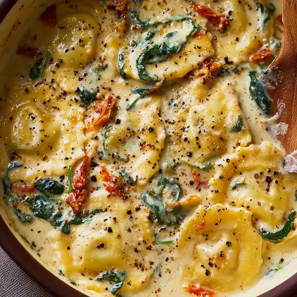 Creamy Tuscan Ravioli Soup : Comfort in Every Spoonful Recipe - Recipe Image