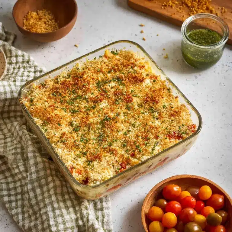 White Bean and Pesto Bake Recipe