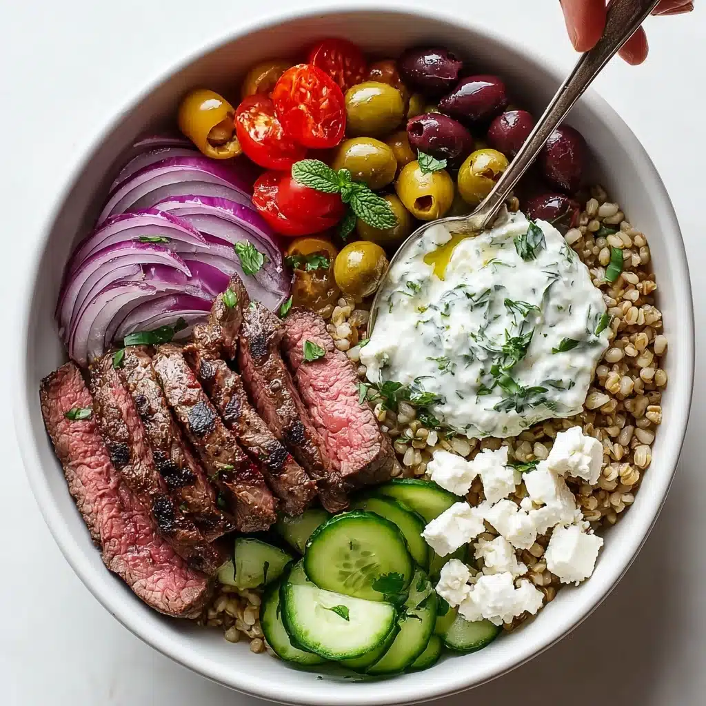 Mediterranean Steak Bowl Recipe - Recipe Image
