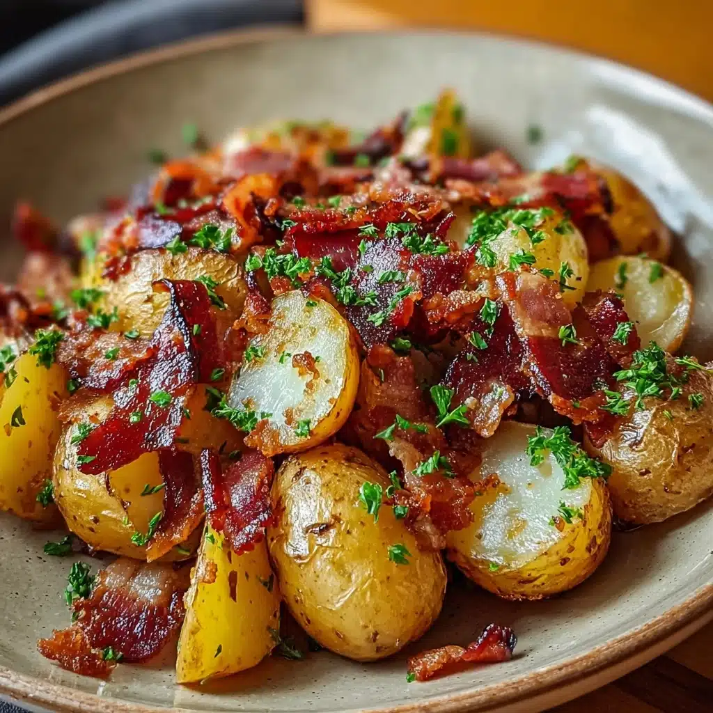 Crispy Bacon Honey Roasted Potatoes Recipe - Recipe Image
