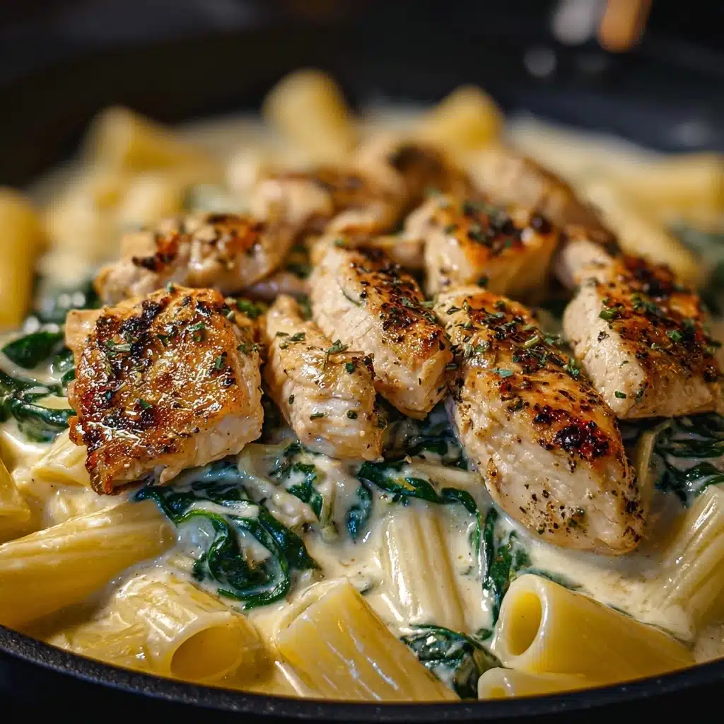 Healthy Garlic Parmesan Chicken Pasta Recipe - Recipe Image