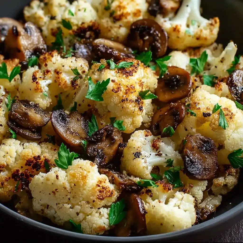 Garlic Cauliflower Mushroom Skillet: Quick & Delicious Dish Recipe - Recipe Image