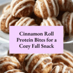 Cinnamon Roll Protein Bites Recipe