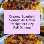 Pour the spaghetti squash mixture into a greased 9x13 inch baking dish Recipe