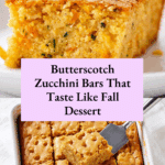 Butterscotch Zucchini Bars Recipe