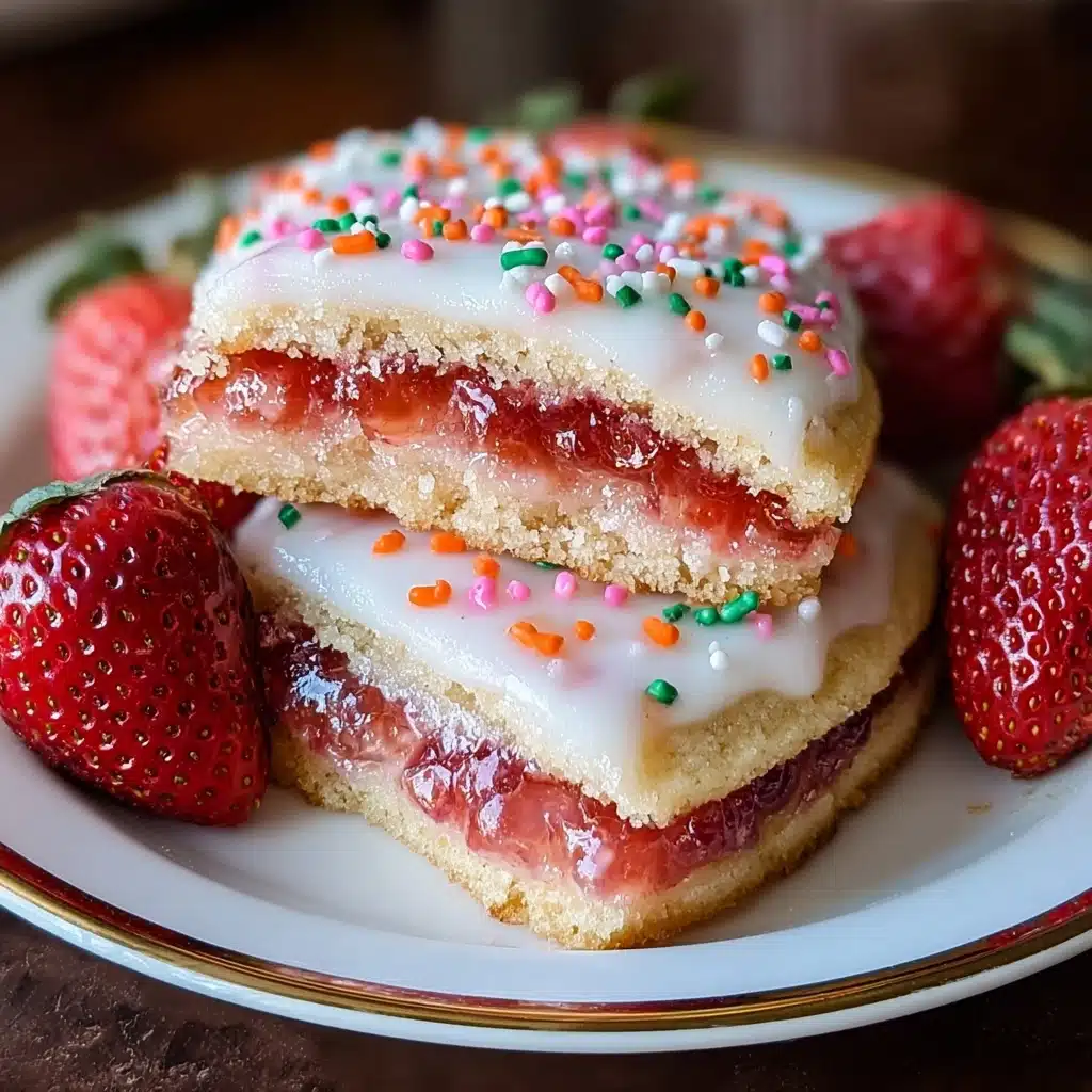 Strawberry Pop Tart Sugar Cookies Recipe - Recipe Image