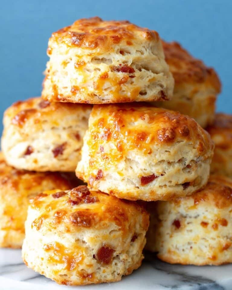 Cheddar Bacon Beer Biscuits with Maple Butter Recipe