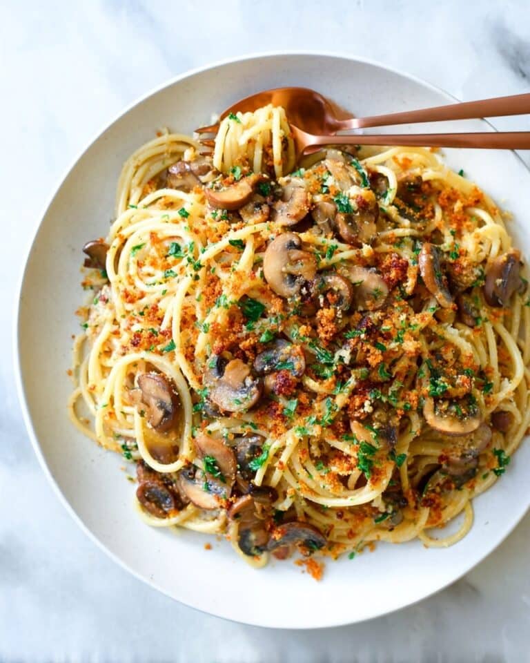 Brown Butter Mushroom Pasta