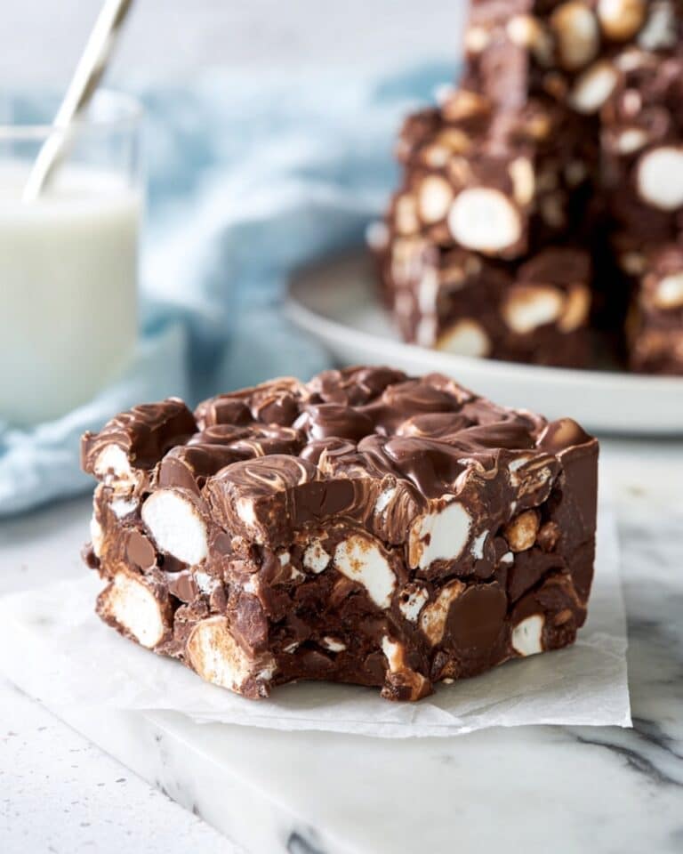 No Bake Rocky Road Bars Recipe