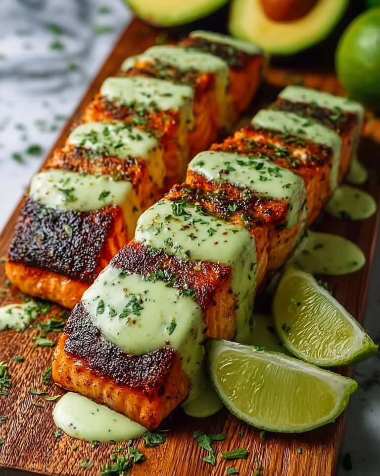 Cajun Salmon with Avocado Lime Crema Recipe