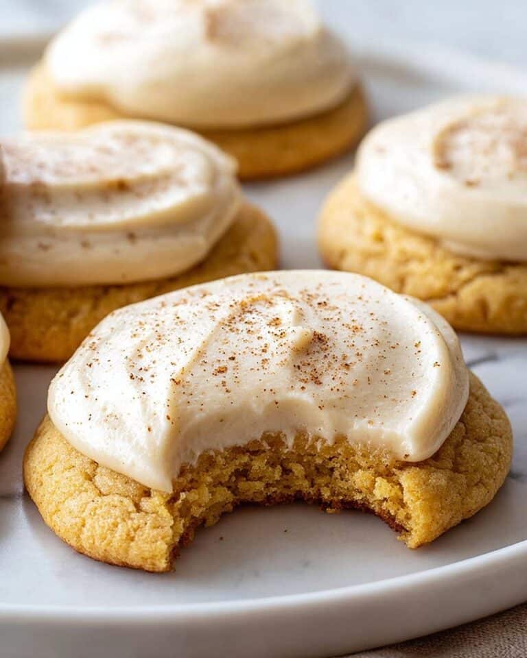 Soft Pumpkin Sugar Cookies with Cream Cheese Frosting Recipe