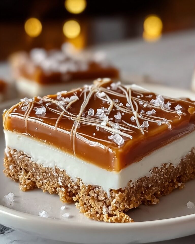 No-Bake Salted Caramel Pretzel Bars Recipe