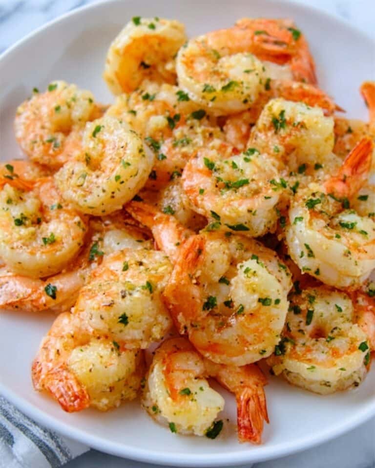 Garlic Parmesan Roasted Shrimp Recipe