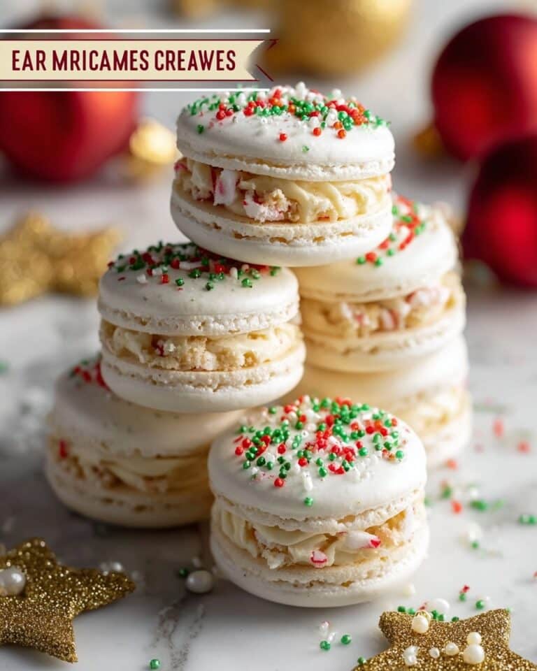 Christmas Tree Cake Macarons Recipe