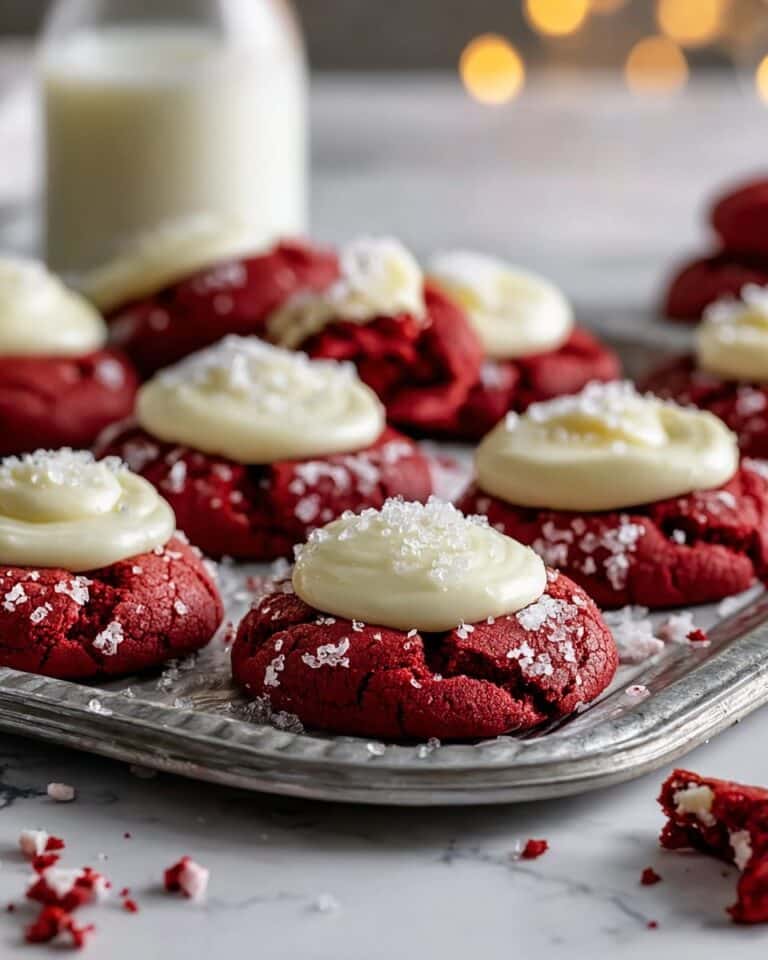 Red Velvet Thumbprint Cookies Recipe