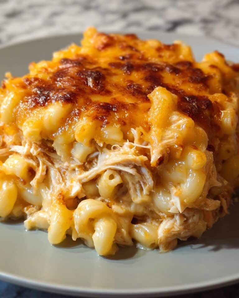 Crockpot BBQ Chicken Mac and Cheese Recipe