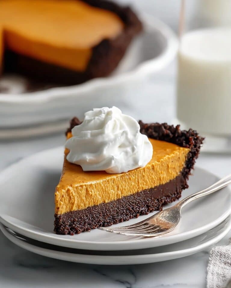 Simple Dark Chocolate Pumpkin Tart Recipe