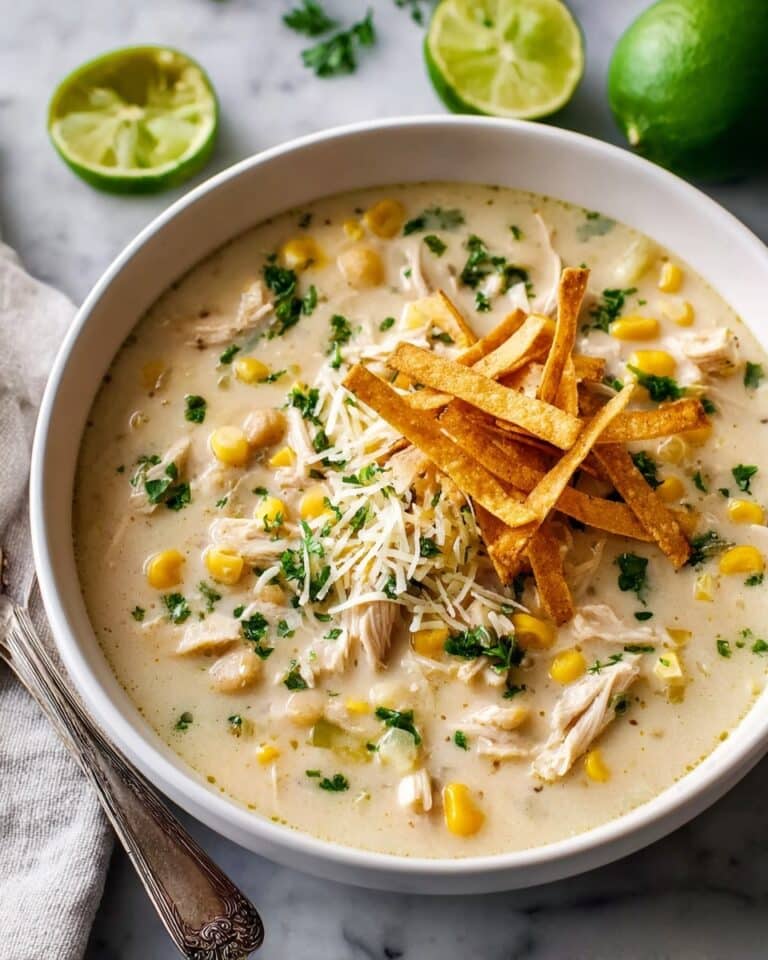 Creamy White Chicken Enchilada Soup Recipe