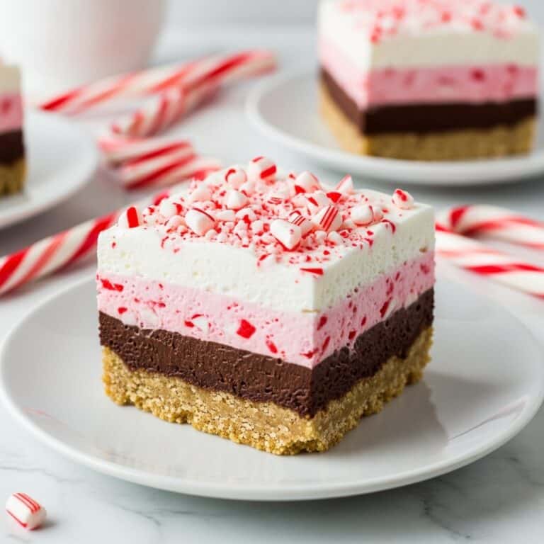 No-Bake Chocolate Peppermint Squares Recipe