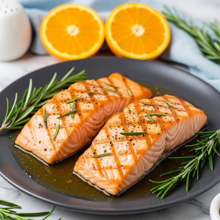 Orange Rosemary Glazed Salmon Recipe