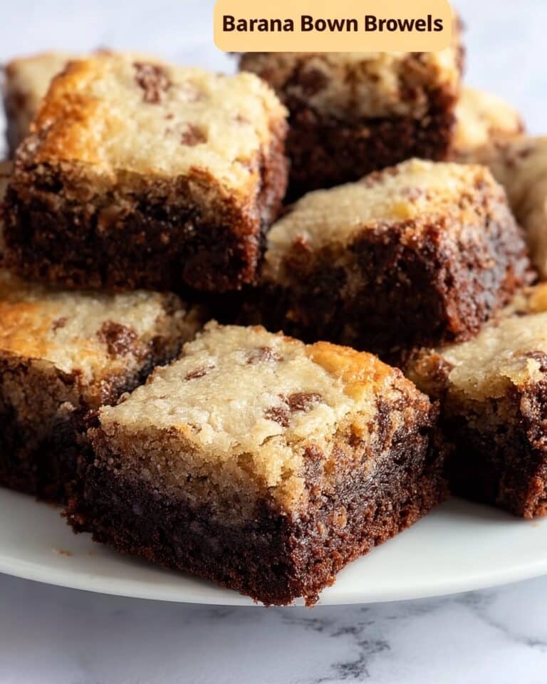 Banana Bread Brownies with Nutty Frosting Recipe