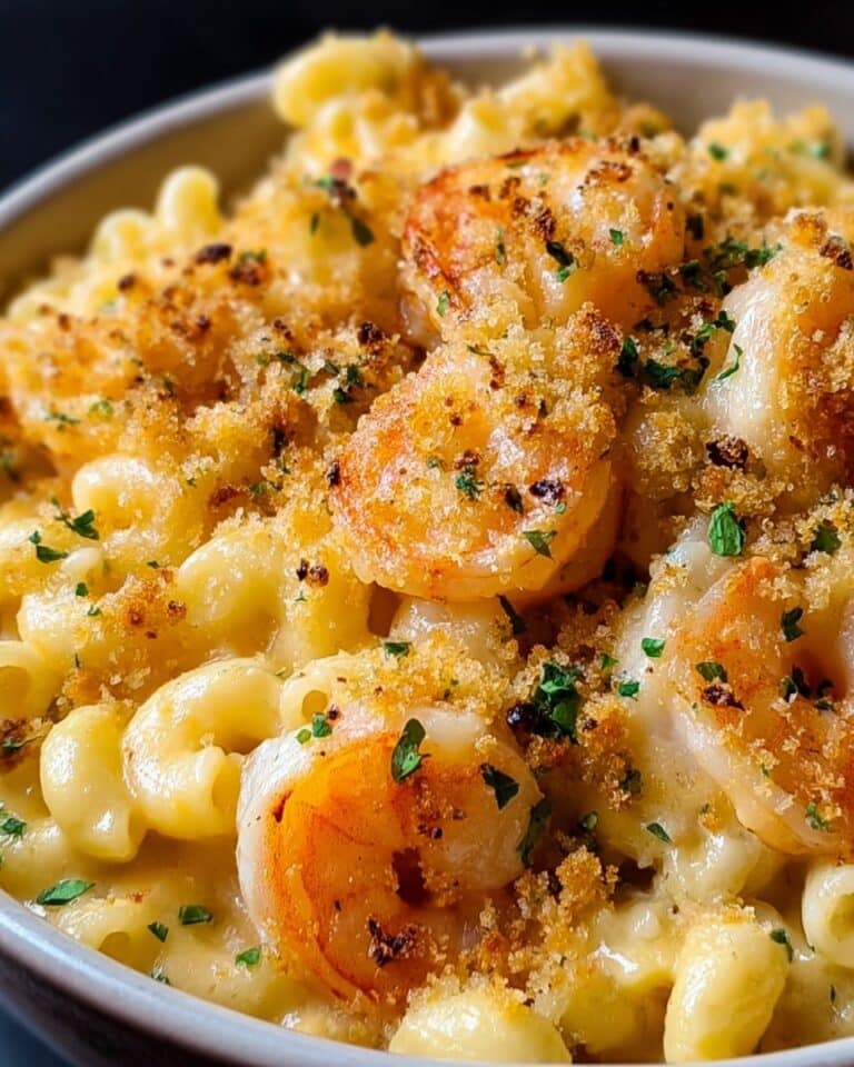 Garlic Shrimp Mac and Cheese Recipe