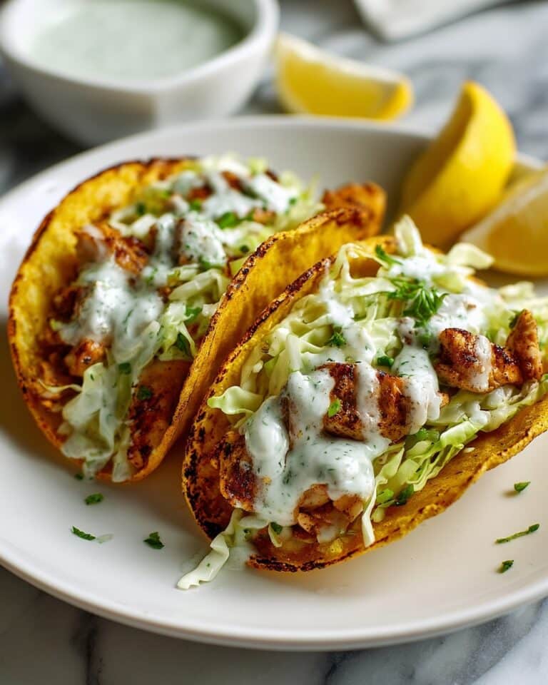 Dill Pickle Ranch Smash Chicken Tacos with Crispy Cheese Lace Recipe