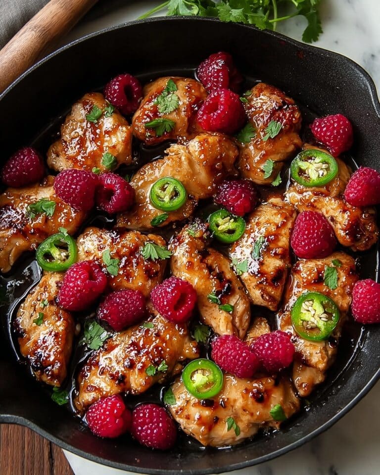 Sweet and Spicy Jalapeno Raspberry Chicken in Just 25 Minutes Recipe