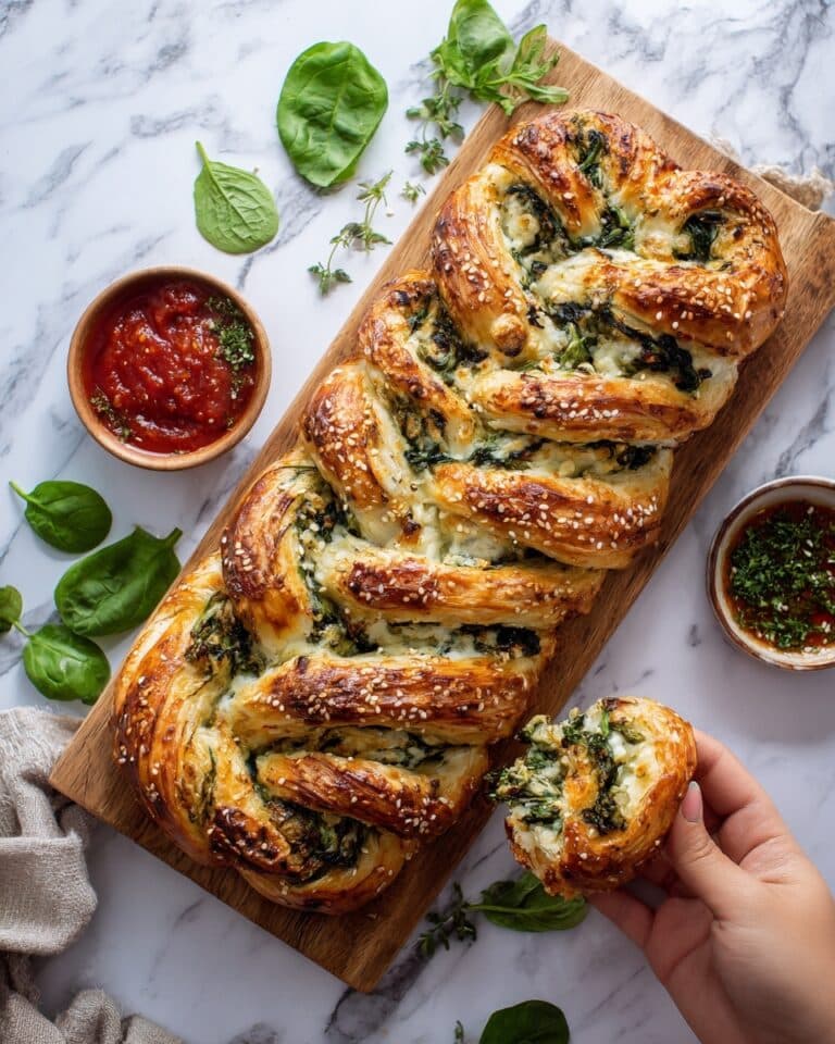 Spinach and Feta Puff Pastry Twists Recipe