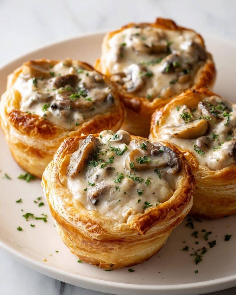 Mini Mushroom & Gruyère Pot Pies Recipe