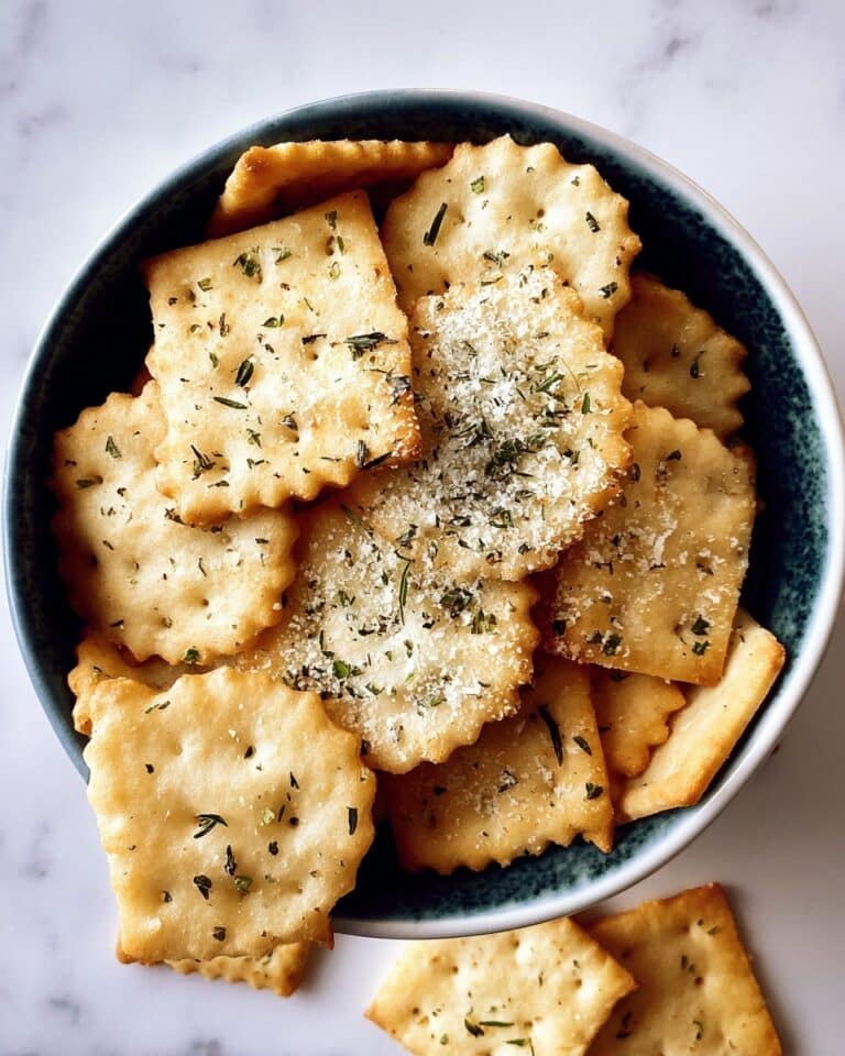 Garlic Parmesan Crackers Recipe