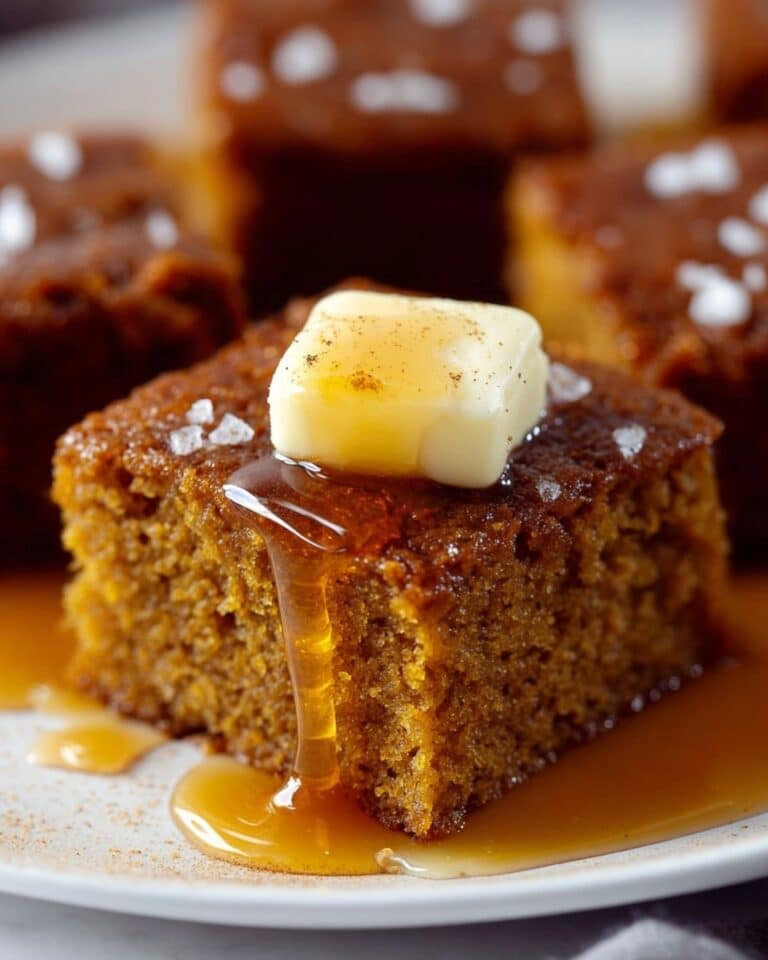 Pumpkin Cornbread with Cinnamon Honey Butter Recipe