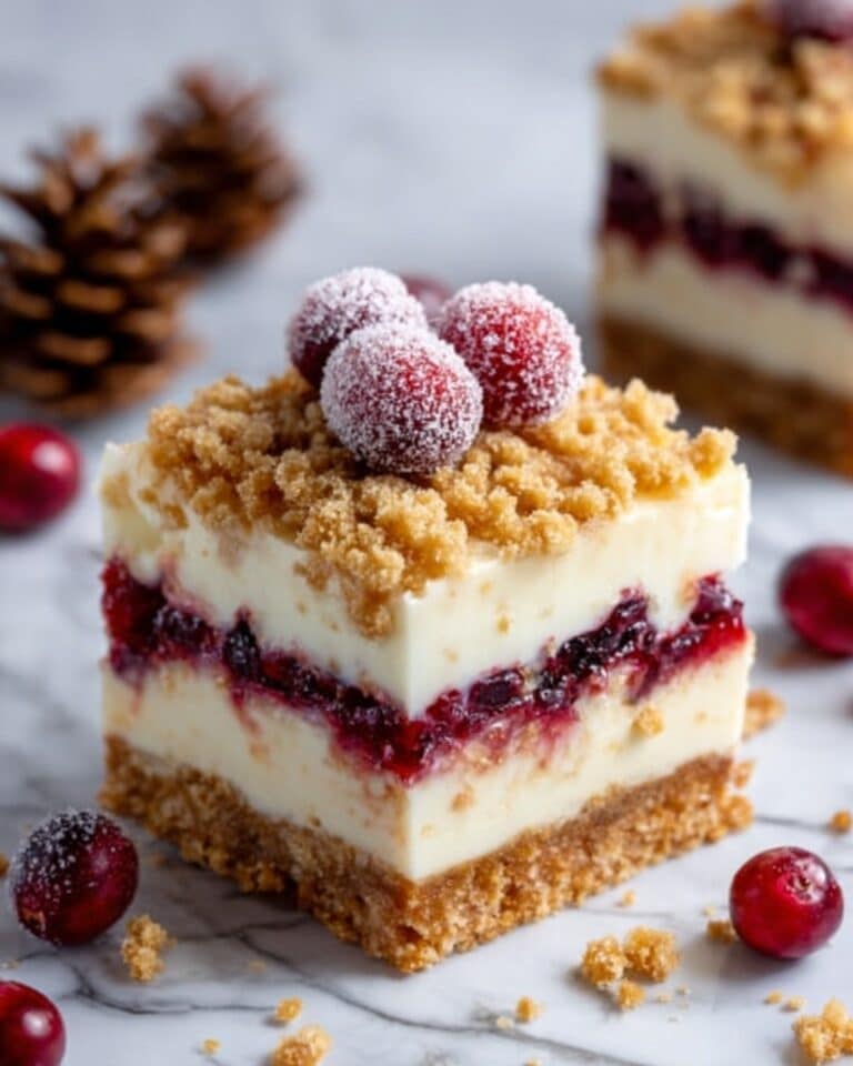 Christmas Cherry Cheesecake Bars Recipe