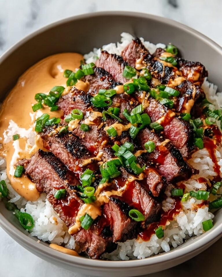 Indulgent Korean BBQ Steak Bowls with Spicy Cream Sauce Recipe