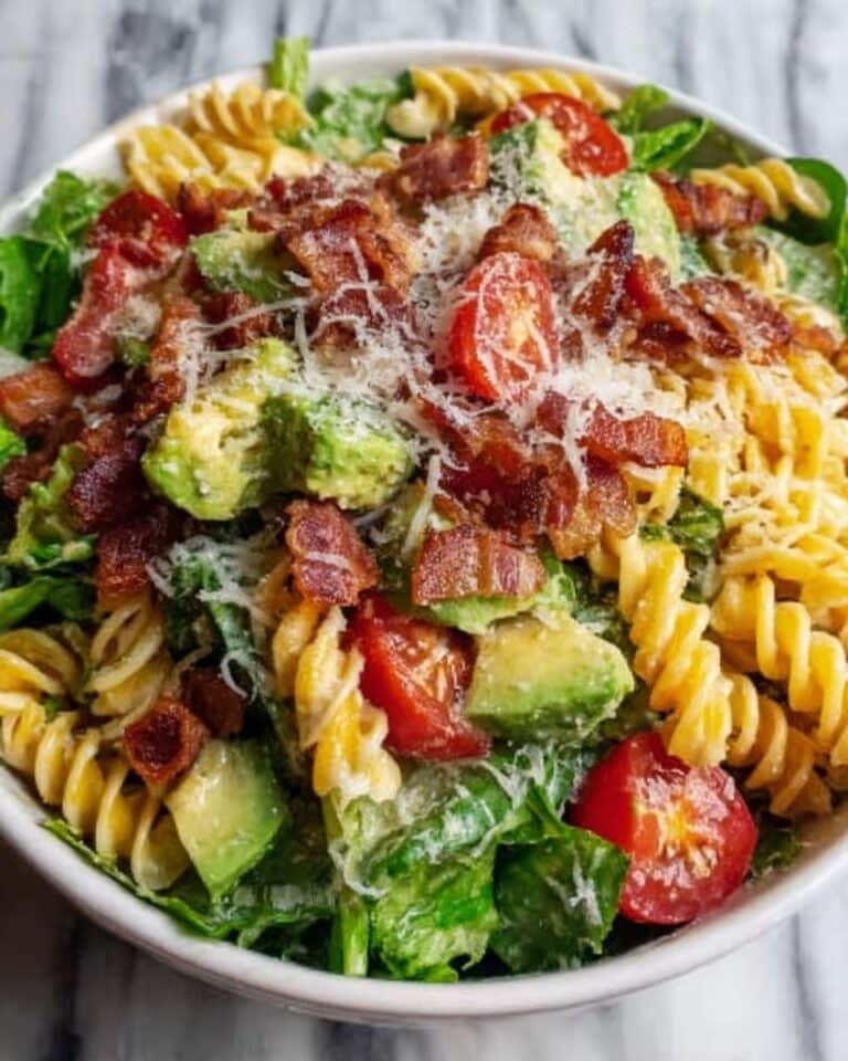 Fresh BLT Pasta Salad with Creamy Avocado Recipe