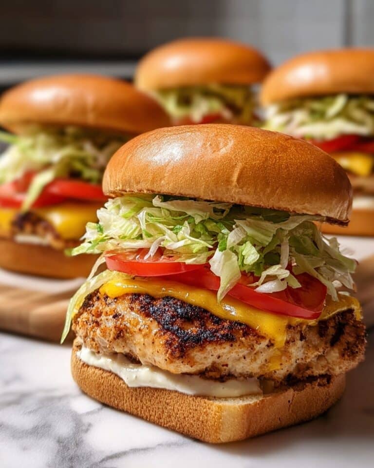 Juicy Ground Chicken Smash Burgers Recipe