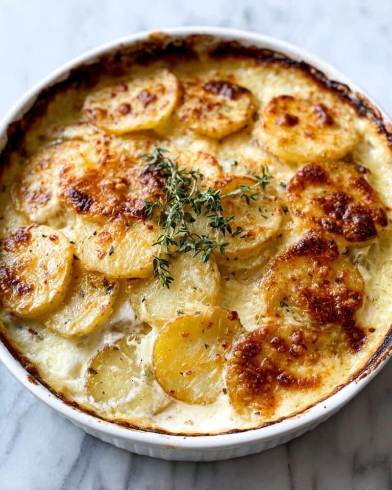 Crispy Parmesan and Gruyere Potato Gratin Recipe