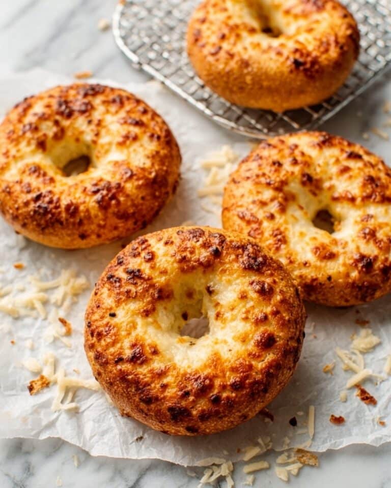 Garlic-Parmesan Cottage Cheese Bagels Recipe