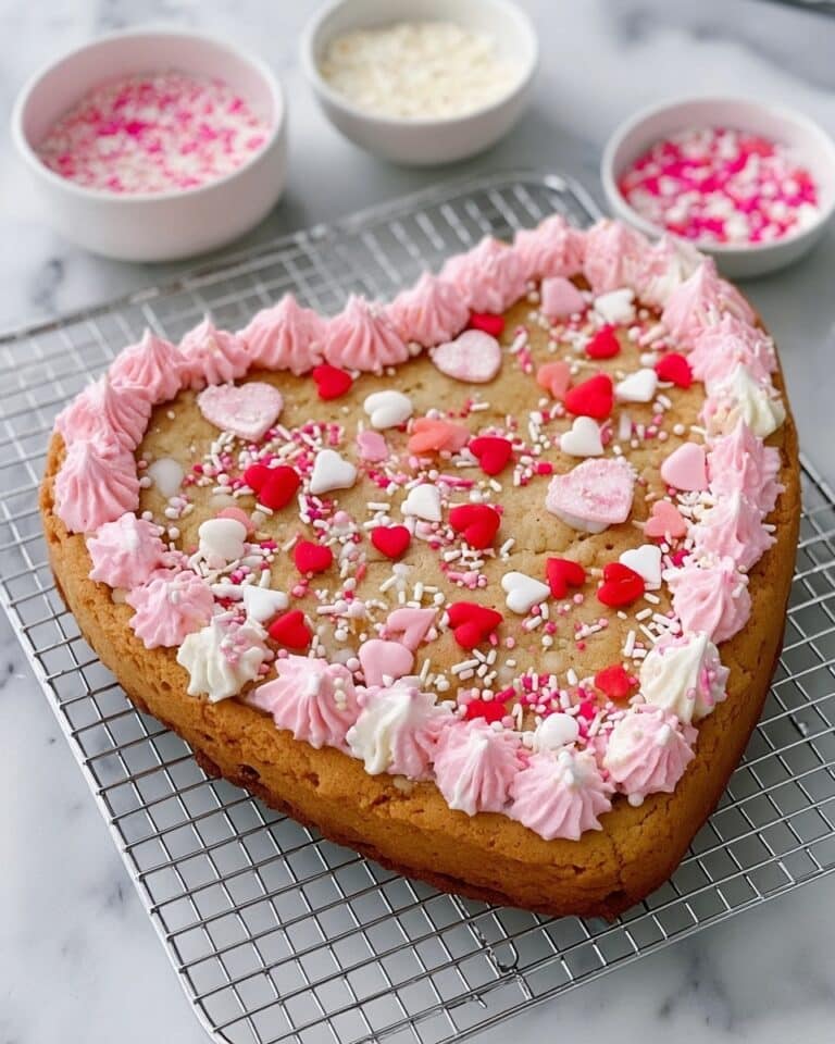 Heart Shaped Cookie Cake Recipe