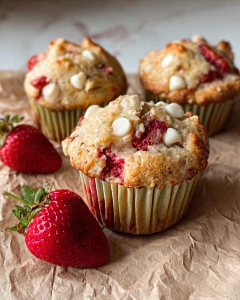 Strawberry White Chocolate Muffins Recipe