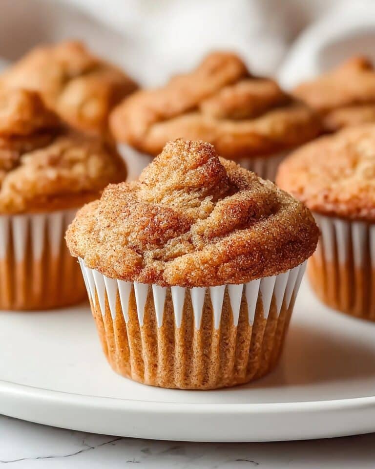 Biscoff Muffins with Streusel Topping and Biscoff Drizzle Recipe