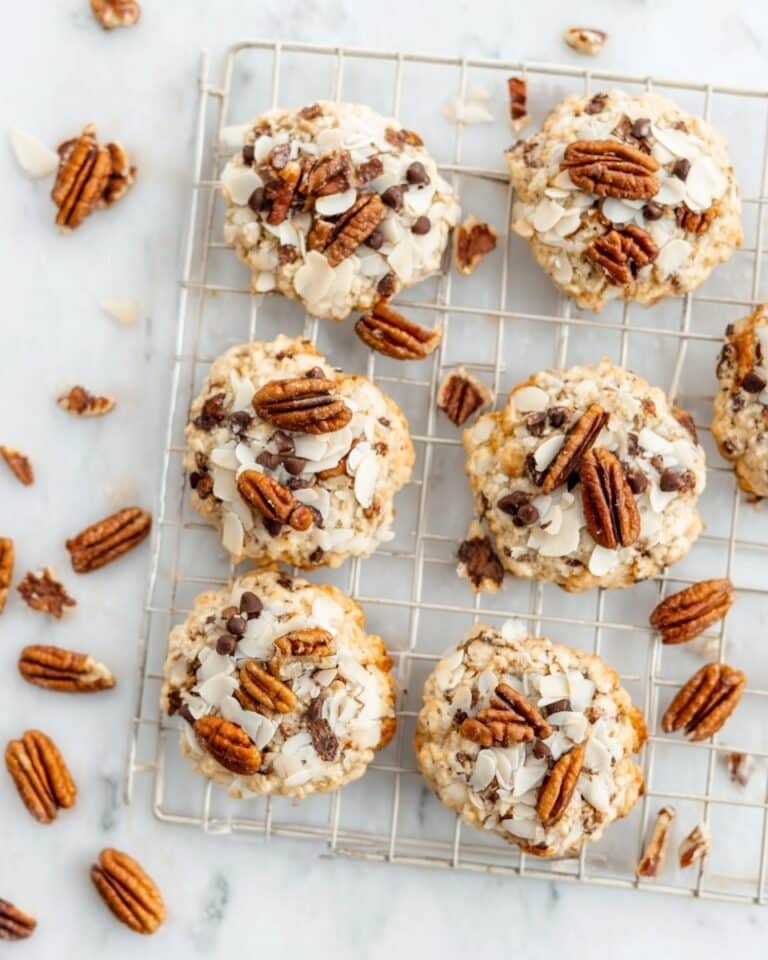 Healthy Oatmeal Chocolate Chip Lactation Cookies with Coconut and Pecans Recipe