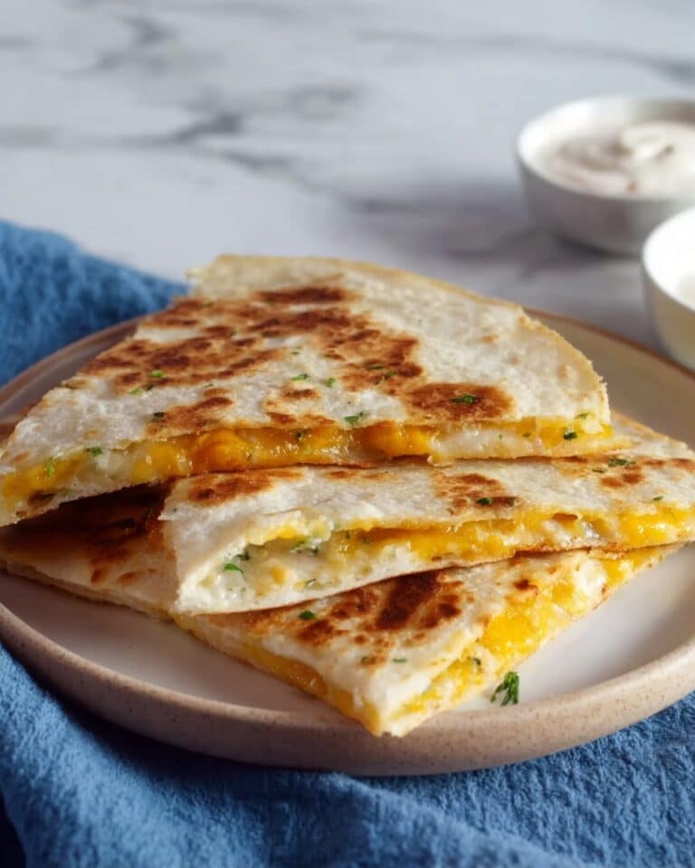 Cheesy Dill Pickle Quesadilla Recipe